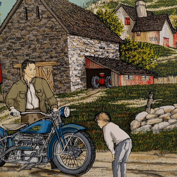 H.Hargrove Painting Country Store 26x30 - Picture 5 of 10